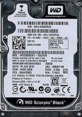 Хард диск WD 250GB, 2.5