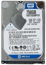 Хард диск WD Blue 750GB, 2.5", 5400RPM, SATA 6Gb/s, 8MB, WD7500BPVX