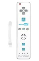 2 in 1 Motion Plus Remote Controller за Nintendo Wii / WiiU - White / Бял /