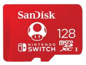 Карта памет SanDisk - 128GB, microSDXC, Nintendo Switch + Adapter