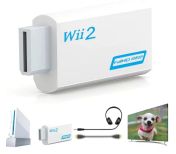 Wii2HDMI 1080p Full HD конвертор/адаптер - бял