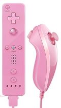 Комплект съвместими Wii U Remote + Wii U Nunchuck Rose / бледо розов /