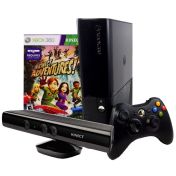 XBOX 360  Slim E Black + KINECT Sensor + Игра