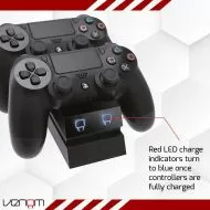 Зарядна станция VENOM за 2 броя контролери Dualshock 4, черна