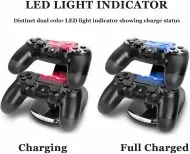 Вертикална зарядна станция за 2 броя контролери Dualshock 4.