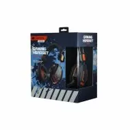 CANYON headset Fobos GH-3A Black Orange жични слушалки