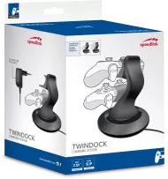 Зарядна станция Speedlink TWINDOCK за 2 броя контролери Dualshock 4, черна