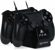 Стойка за 2 Dualshock 4 контролера, черна