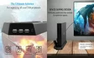 Вертикална стойка за PS4 PRO с охлаждане, зарядно за контролери и 3 портов USB хъб