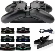 Зарядна станция за 2 Dualshock 4 контролера, черна