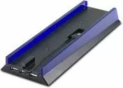 Вертикална стойка със синя LED подсветка и 3 портов USB хъб за PS4 CUH-1XXX 