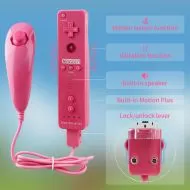 Комплект съвместими Wii U Remote 2in1 + Wii U Nunchuck Rose / розов /