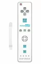 2 in 1 Motion Plus Remote Controller за Nintendo Wii / WiiU - White / Бял /