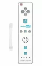 2 in 1 Motion Plus Remote Controller за Nintendo Wii / WiiU - White / Бял /