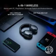 Безжични геймърски слушалки Razer Barracuda X 2021, 7.1, Черен
