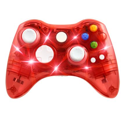 XBOX 360 Wireless Controller Crystal Red