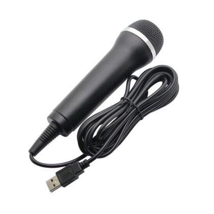 Универсален жичен USB микрофон Rock Band / Guitar Hero Microphone, черен