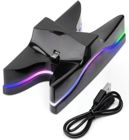 Зарядна станция за 2 Dualshock 4 контролера, черна