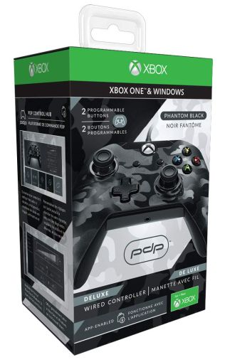 Контролер PDP Gaming Deluxe Wired Controller, черен камуфлаж