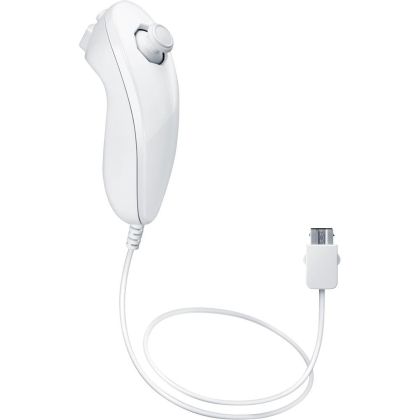 Съвместим с Nintendo Wii Nunchuk - White / Бял /