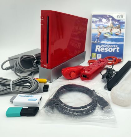Лимитирана Червена Конзола Nintendo Wii - карта 256GB