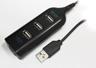 USB 2.0 HUB, черен