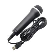 Универсален жичен USB микрофон Rock Band / Guitar Hero Microphone, черен