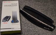 Вертикална стойка за PS3 с подсветка и 4 портов USB хъб