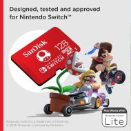Карта памет SanDisk - 128GB, microSDXC, Nintendo Switch + Adapter