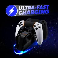 Зарядна станция Snakebyte PS5 Twin Charge 5 за 2 Dualsense контролера, черна