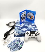 Комплект SONY PlayStation 4 Slim 1TB с камуфлажен скин + игра Overwatch