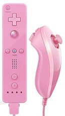 Комплект съвместими Wii U Remote + Wii U Nunchuck Rose / бледо розов /