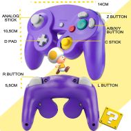 Съвместим Game Cube, Wii жичен контролер - лилав