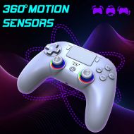 Безжичен контролер Subsonic - LED, Бял (PS5/PC)
