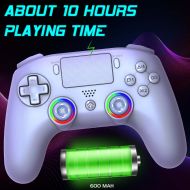 Безжичен контролер Subsonic - LED, Бял (PS5/PC)