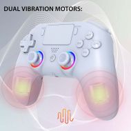 Безжичен контролер Subsonic - LED, Бял (PS4/PC)