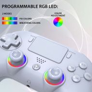 Безжичен контролер Subsonic - LED, Бял (PS4/PC)