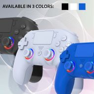 Безжичен контролер Subsonic - LED, Бял (PS4/PC)